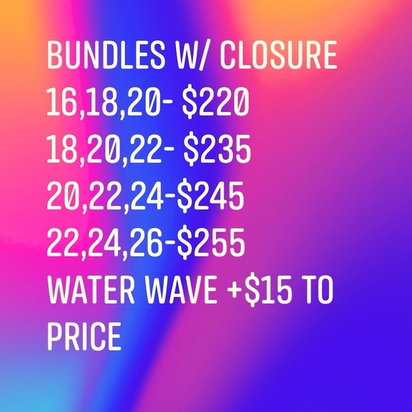 3 bundles with closure